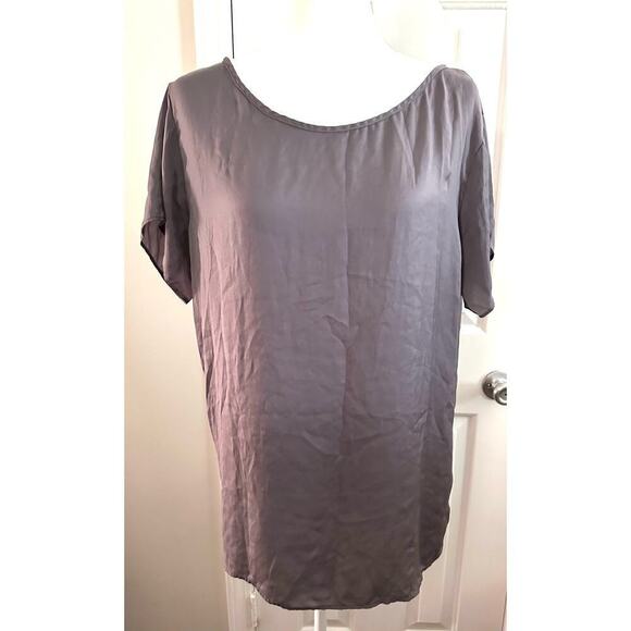 UNITED COLORS OF BENETTON Three Piece Gray Pinstripe Suit Skirt Jacket Shirt - Picture 7 of 7